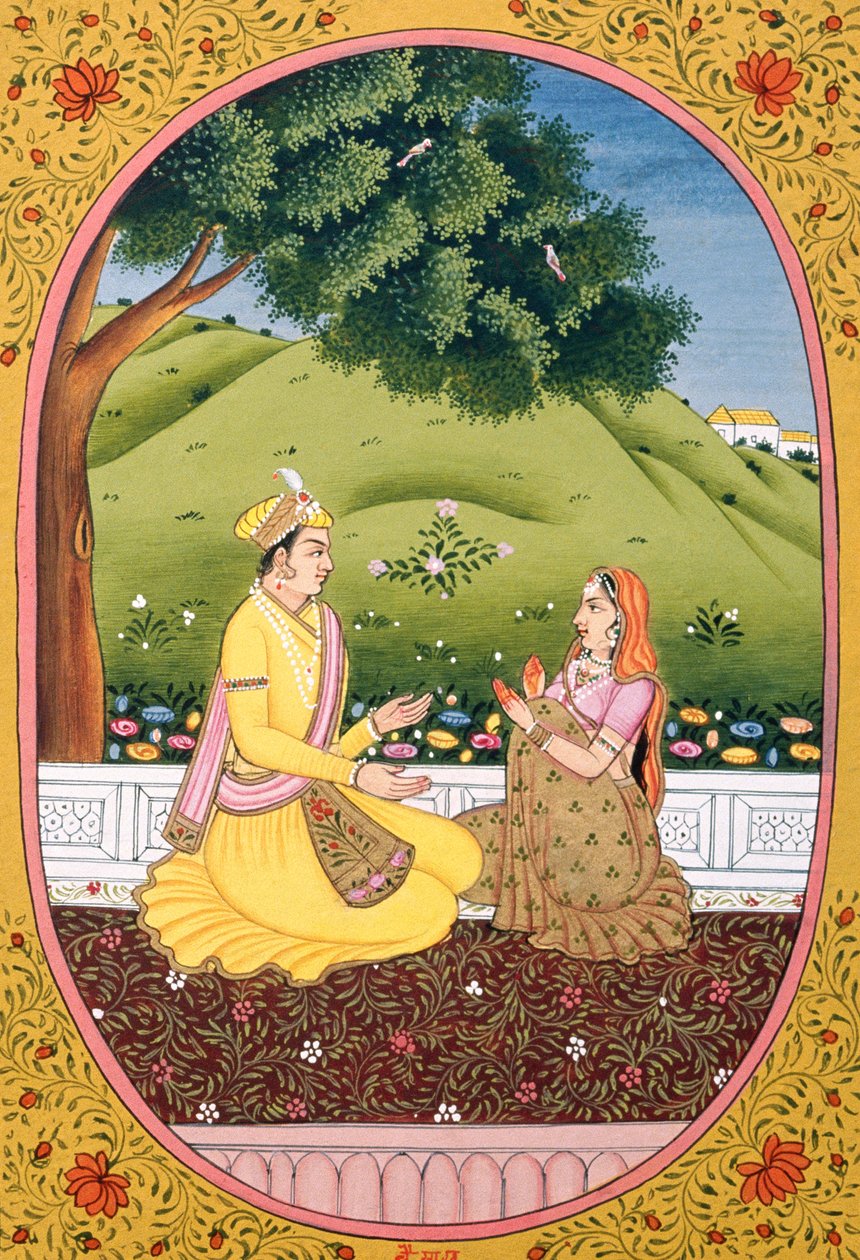 Calendário anual Imagem e pintura para um mês hindu Baisakh, Índia de School Indian