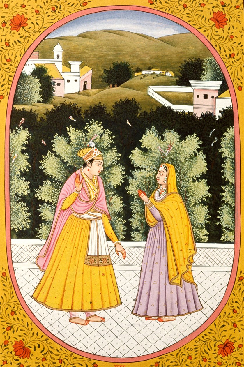 Calendário anual Imagem e pintura para um mês hindu Magha, Índia de School Indian
