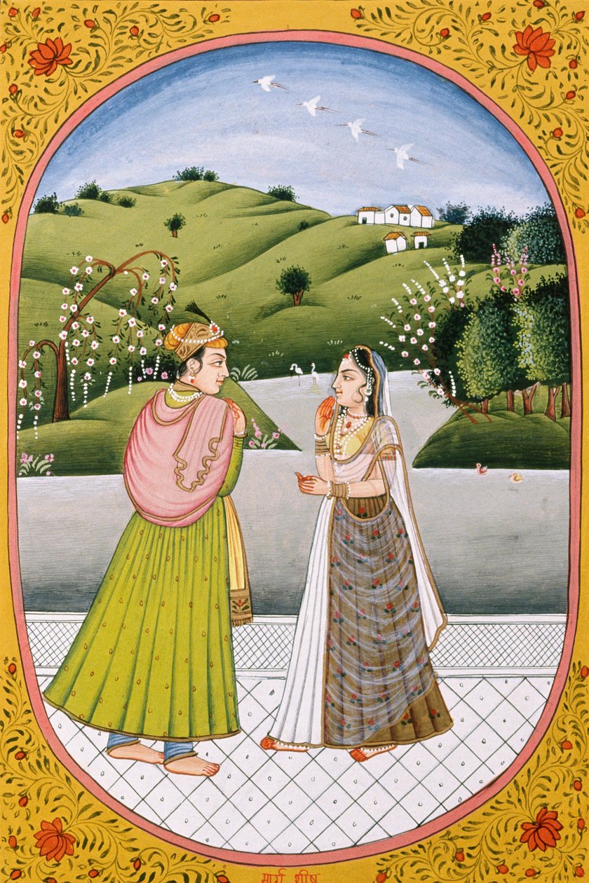 Calendário anual Imagem e pintura para um mês hindu Pântanos, Índia de School Indian