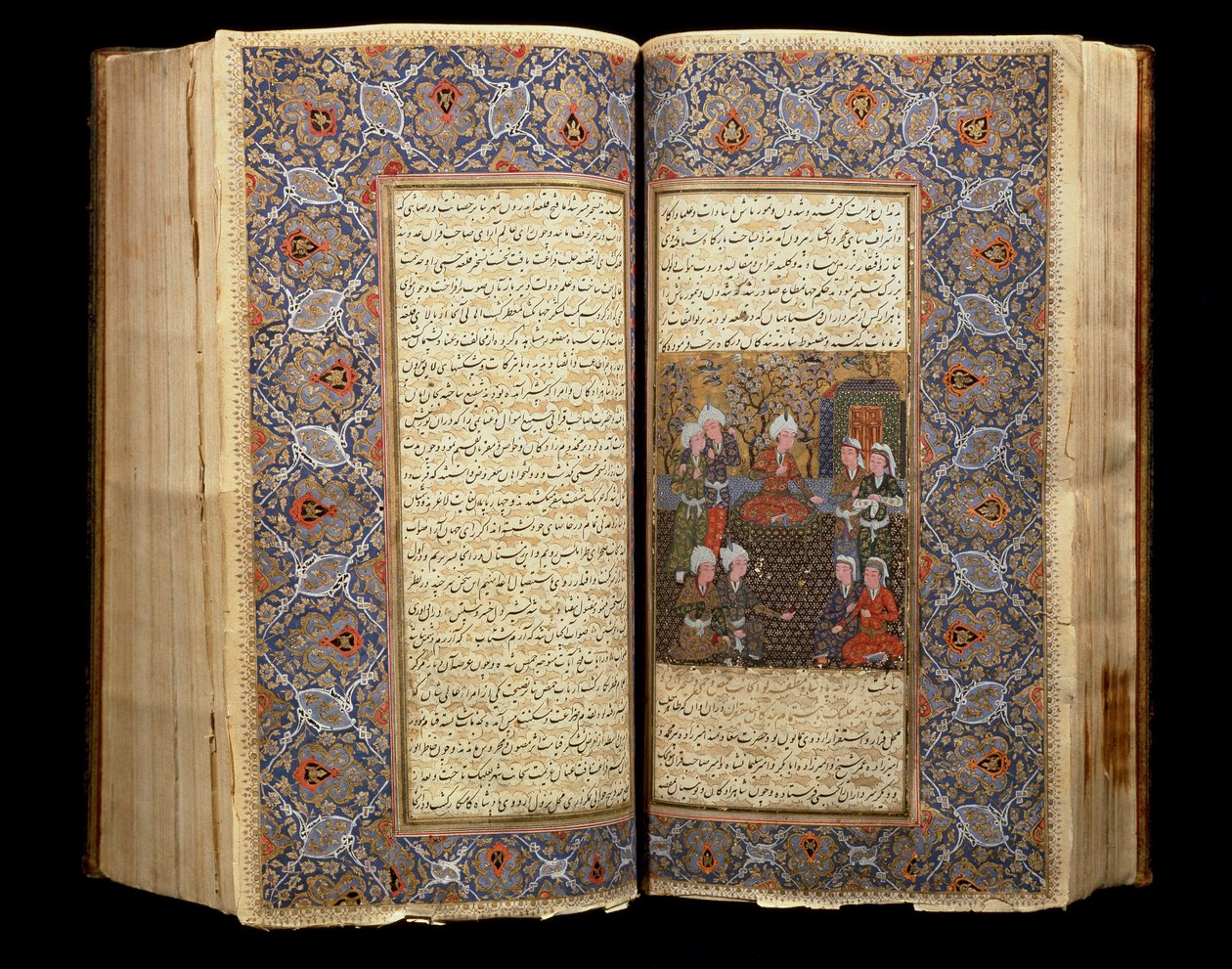 Página Dupla de um Livro Safavid Aberto (1502-1722) (Irã) 1650 Cairo, Museu de Arte Islâmica de School Iranian
