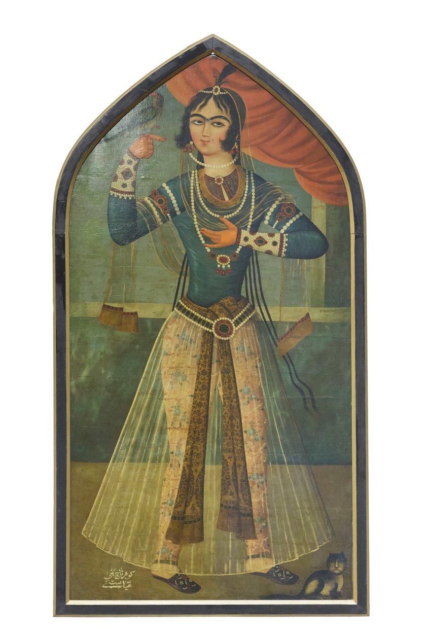Gohar Taj Bani Abbasi, Mehr Ali Isfahani, museu de belas artes de School Iranian