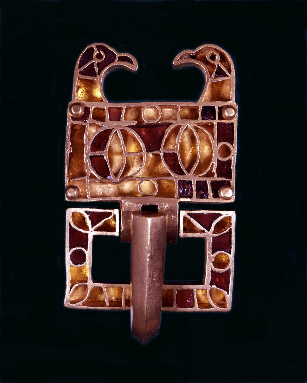 Fibula gótica. Século VI d.C. Milão, Museu do Castelo de School Italian