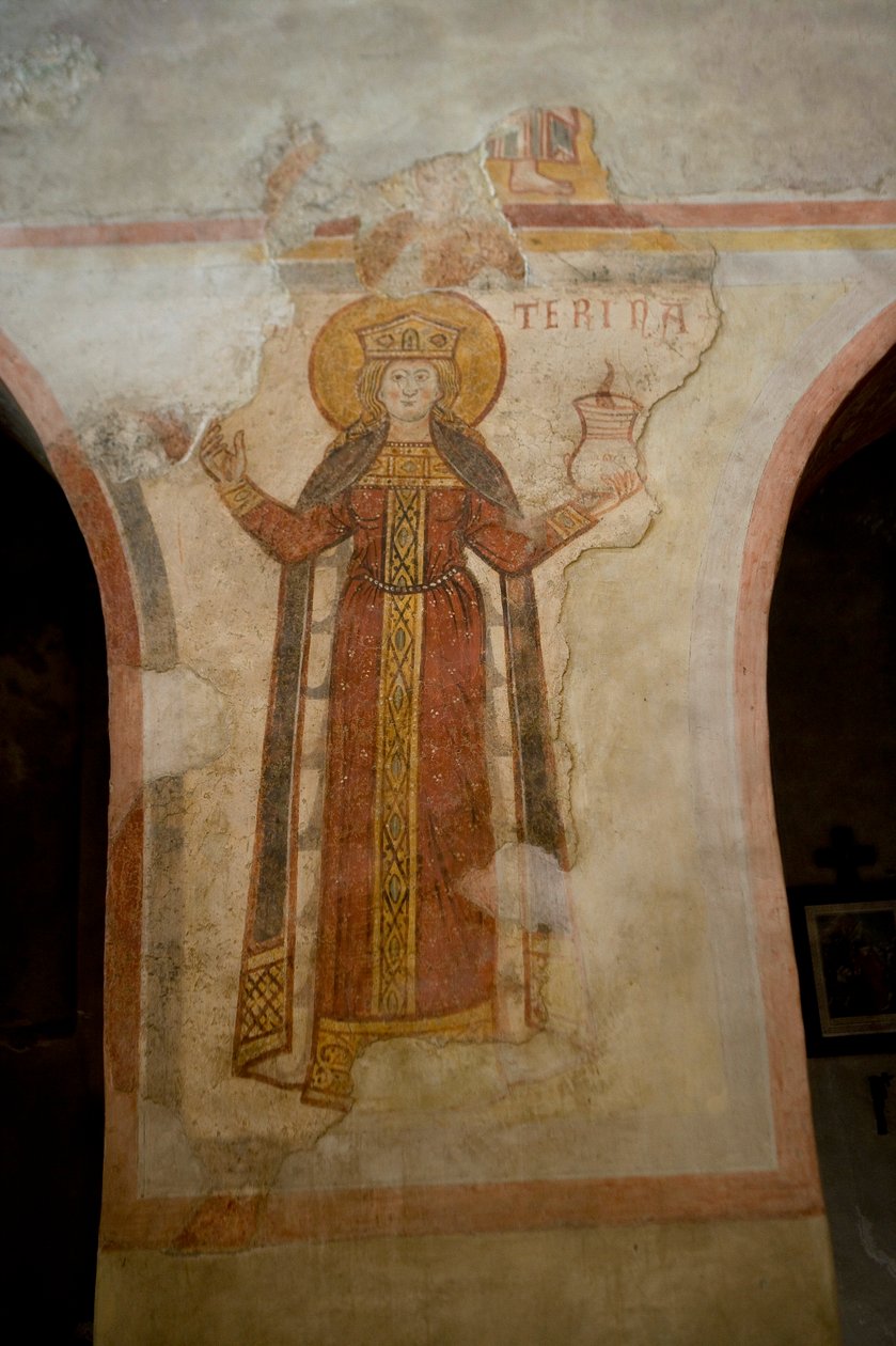 Santa Catarina (fresco) de School Italian