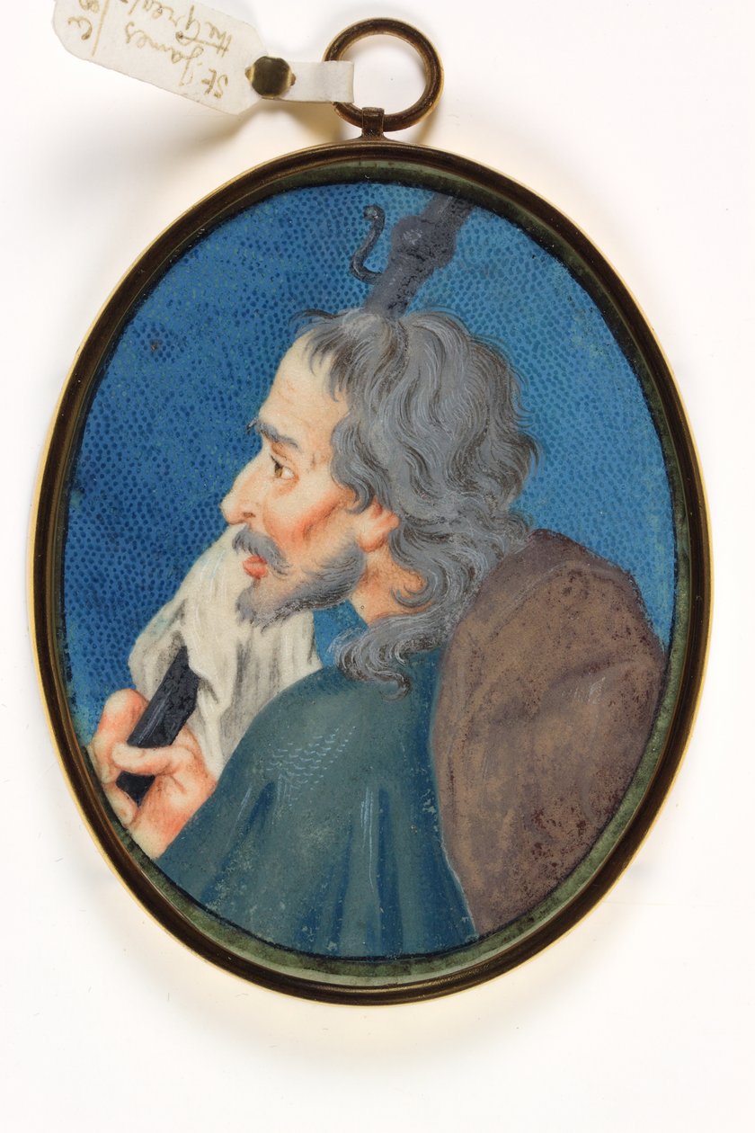 São Tiago o Grande (aguarela em velino) de School Italian