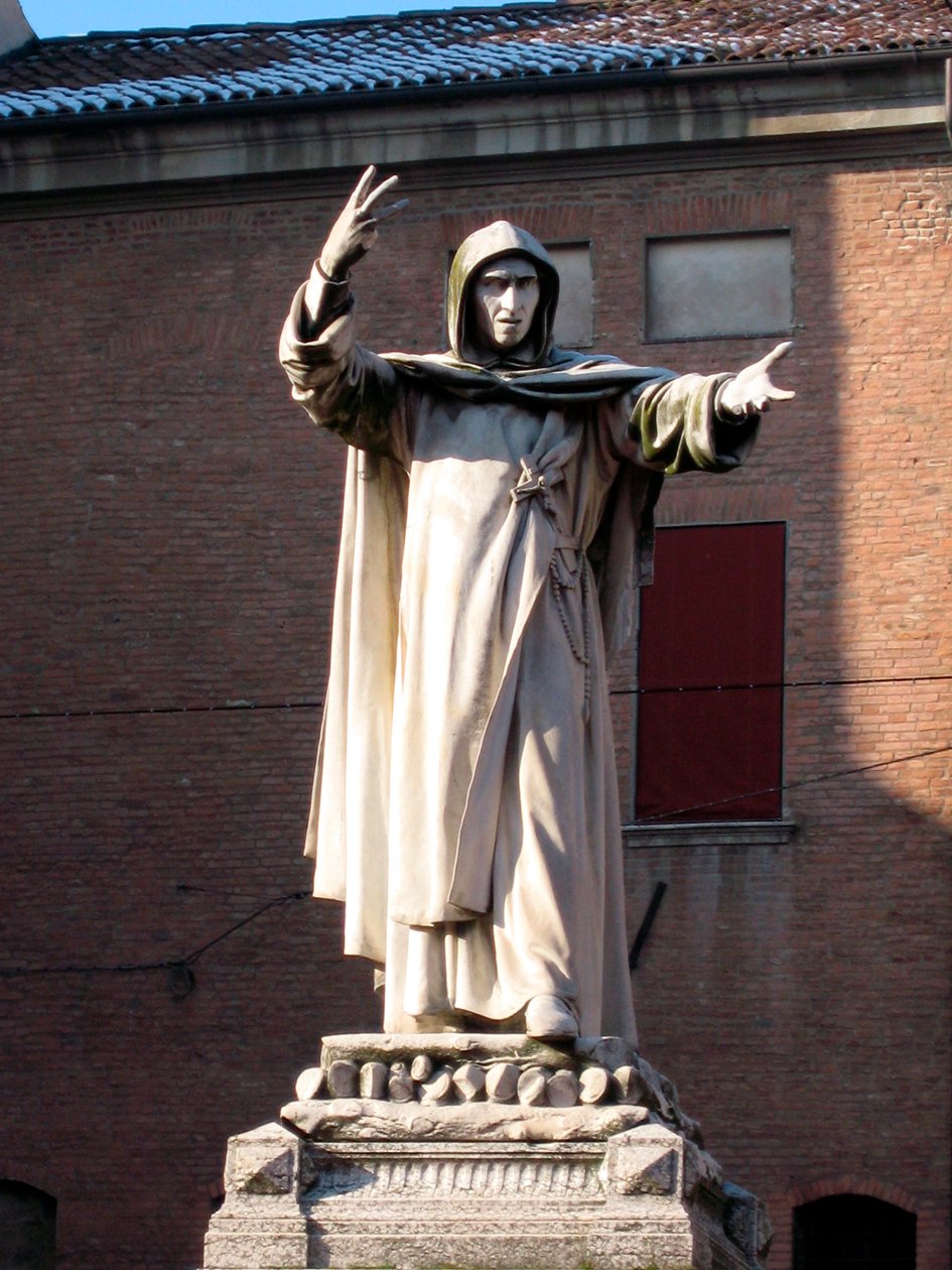 Estátua de Jerome Savonarola (Girolamo Savonarola) de School Italian