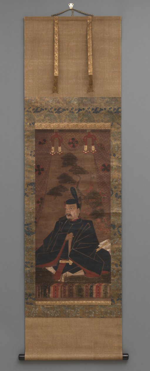 Kakemono (Pintura com pergaminho) de Japanese School