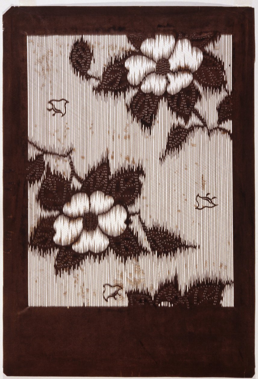 Stencil: Hibisco e Sparrow de School Japanese