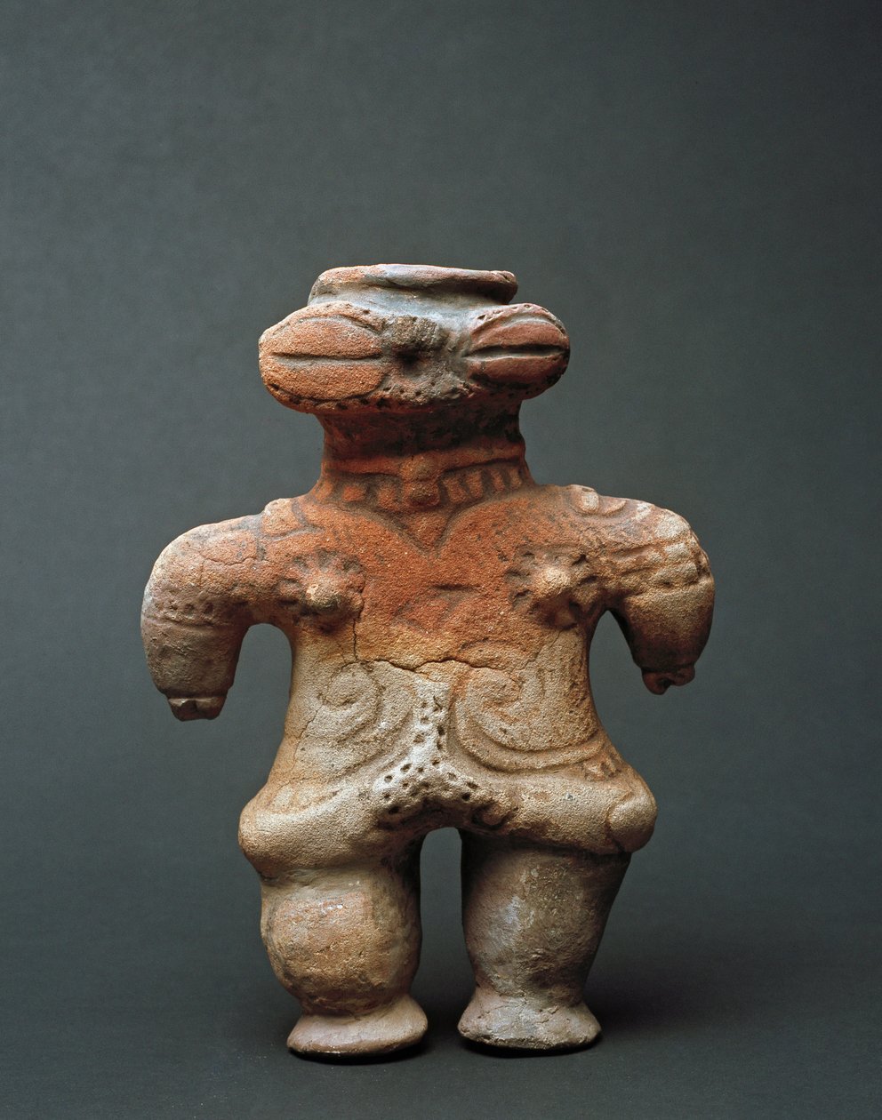 Escultura de Terracota dogu de Akita, período Jomon do século XI-XIV a.C. de Japanese School