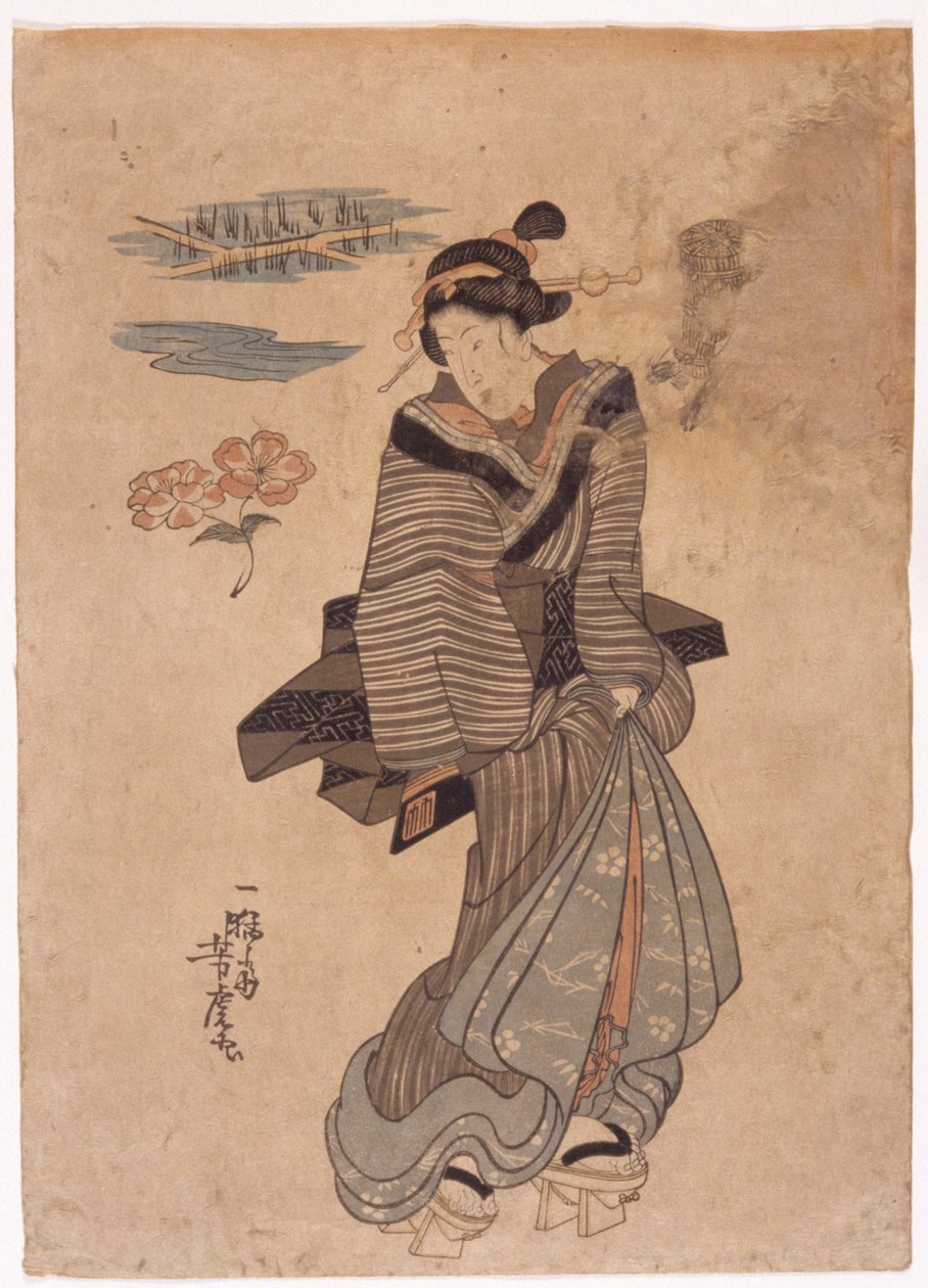 Sem título (xilogravura a cores) de School Japanese