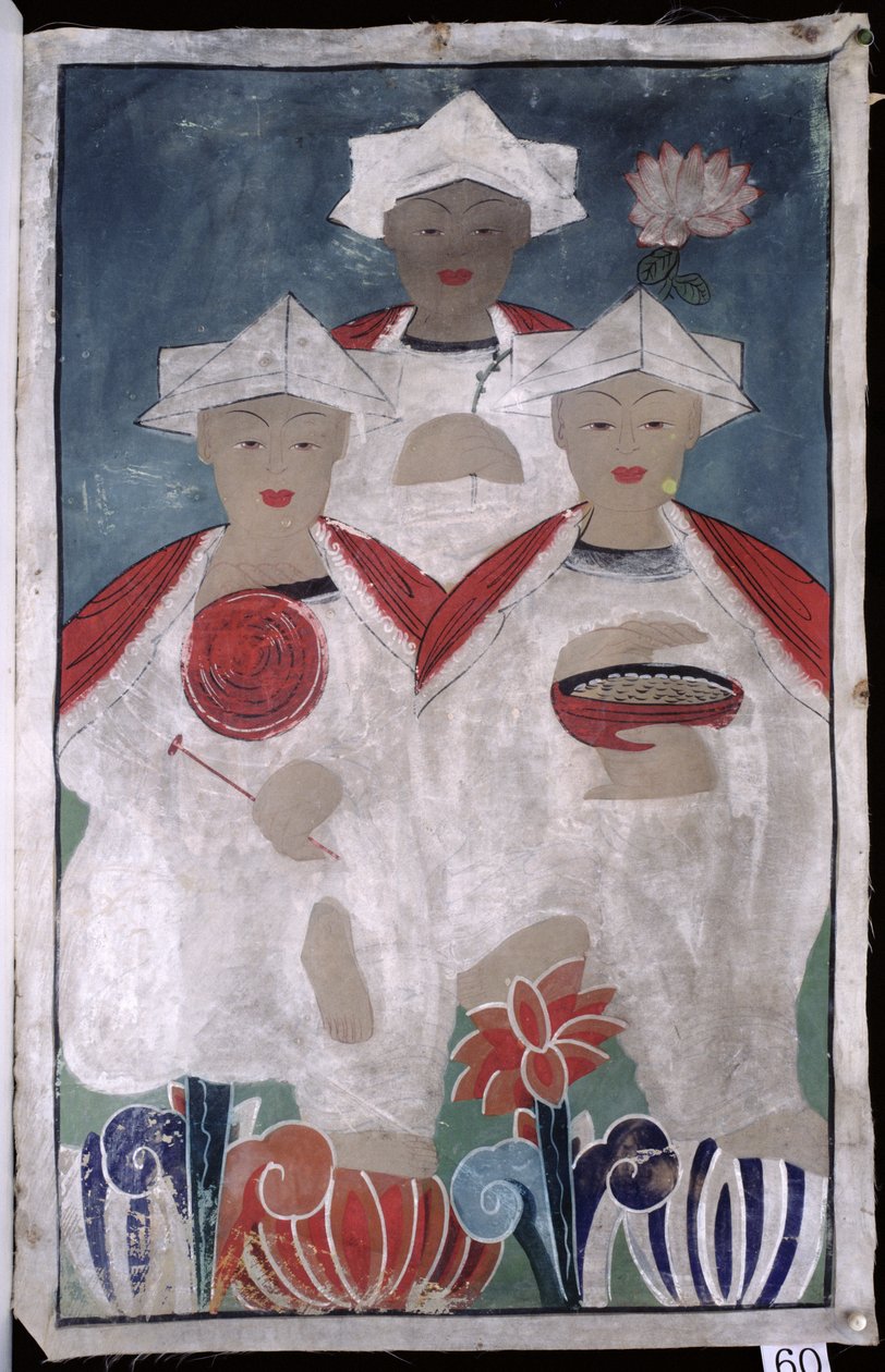 Simbul Jeseok (pigmento natural sobre seda) de School Korean