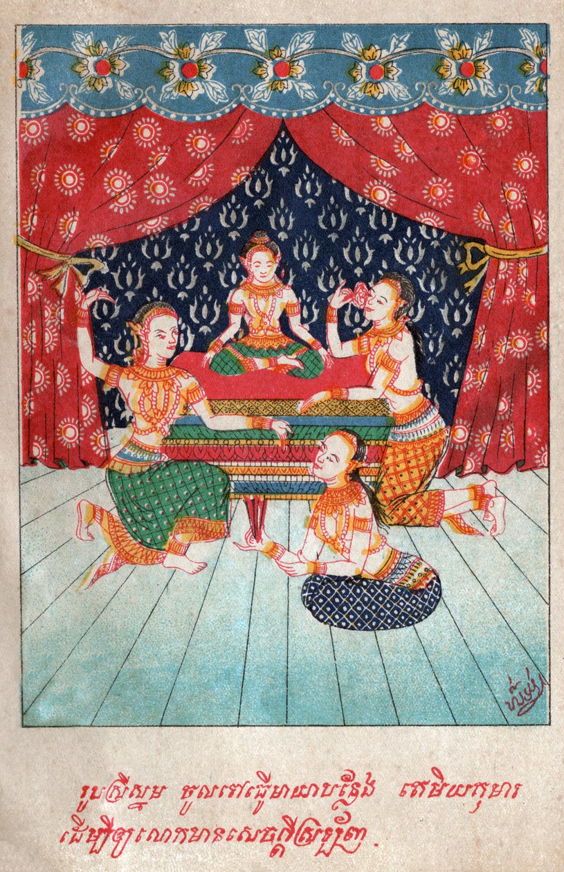 Temiya Jakata. (gravura, ca. 1910) de School Laotian