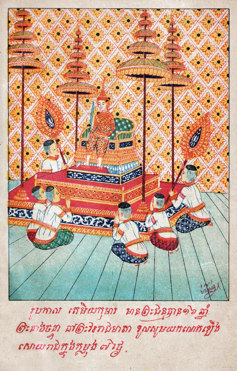Temiya Jakata. (gravura, ca. 1910) de School Laotian