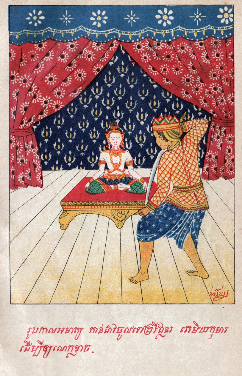 Temiya Jakata. (gravura, ca. 1910) de School Laotian