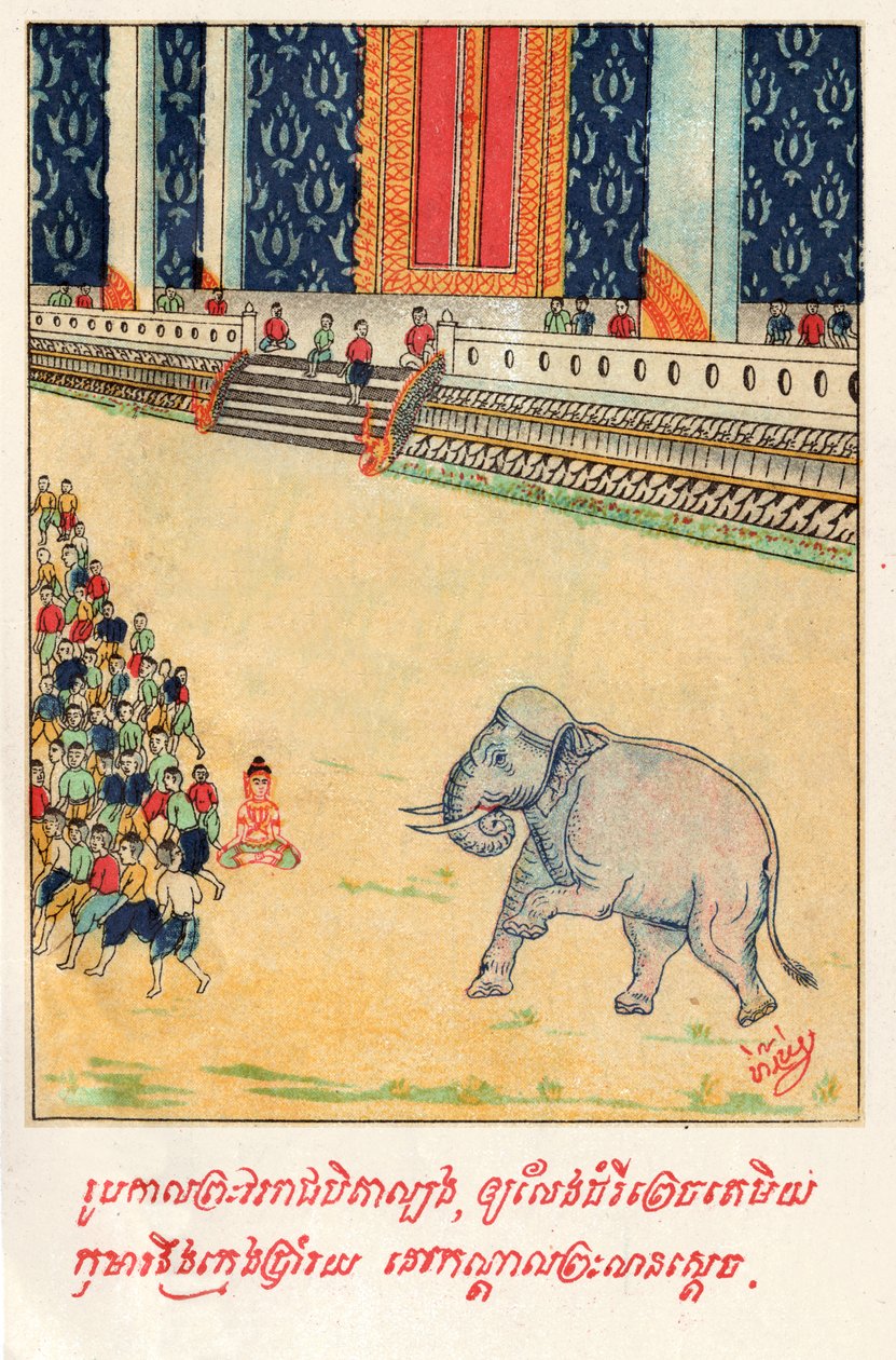 Temiya Jakata. (gravura, ca. 1910) de School Laotian