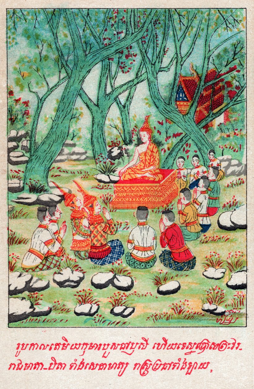 Temiya Jakata. (gravura, ca. 1910) de School Laotian