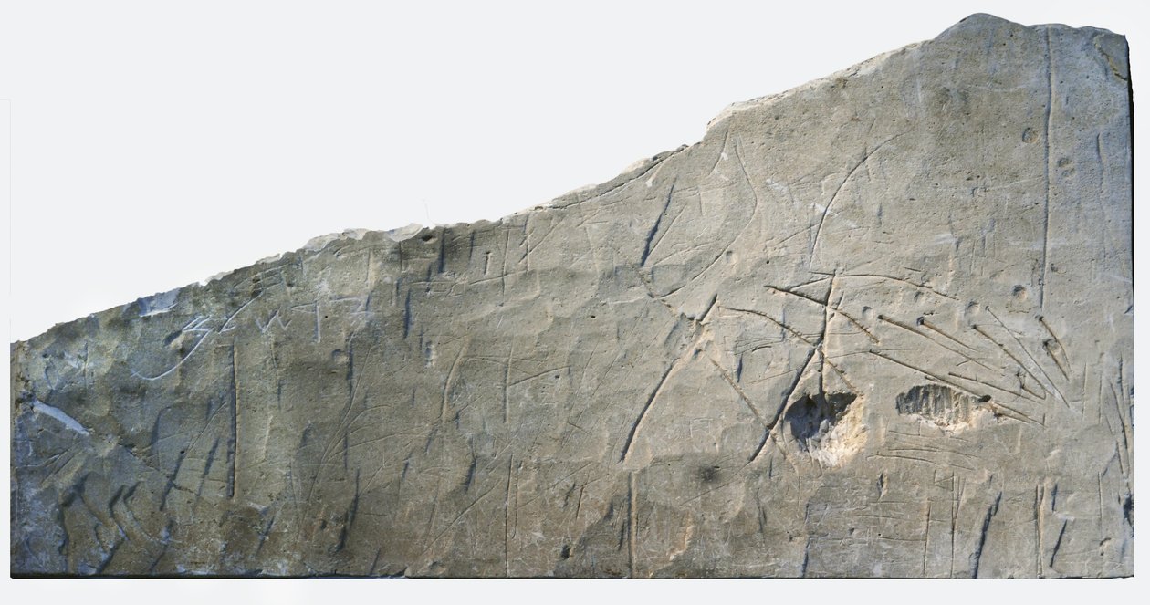 Inscrição de Beth Loya, sopé judaico, Israel, século VI a.C. (pedra) de School Levantine