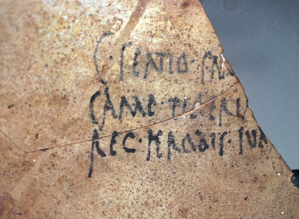 Inscrição de herodo, século I d.C. (cerâmica) de School Levantine