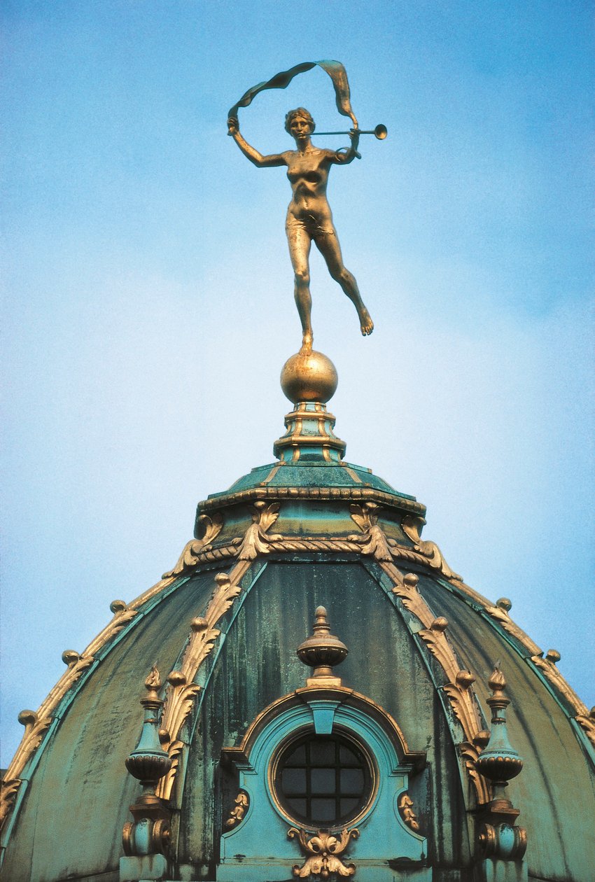 Bélgica, Bruxelas, Grand Place, Detalhe da Casa do Pão de R. and Smith Simkin