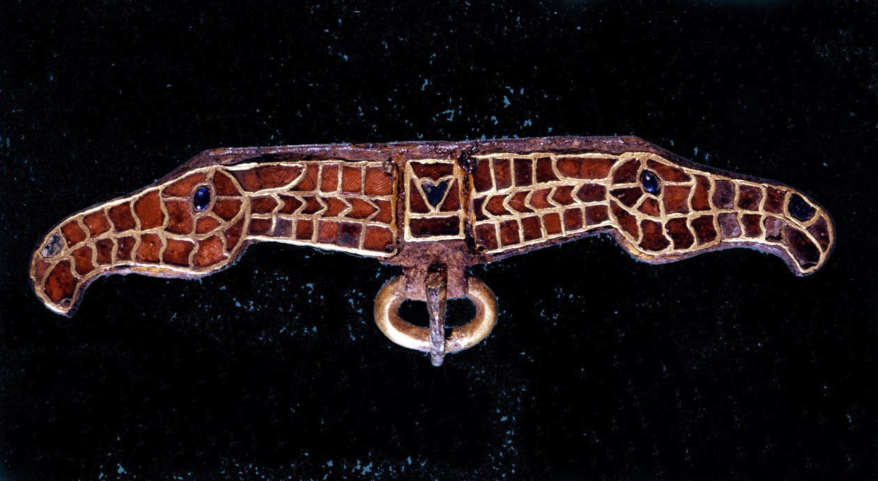 Merovingian fibula. Museu de Saint-Germain en Laye de School Merovingian