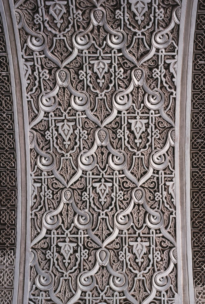 Detalhe de um arco (stucco) de School Moroccan