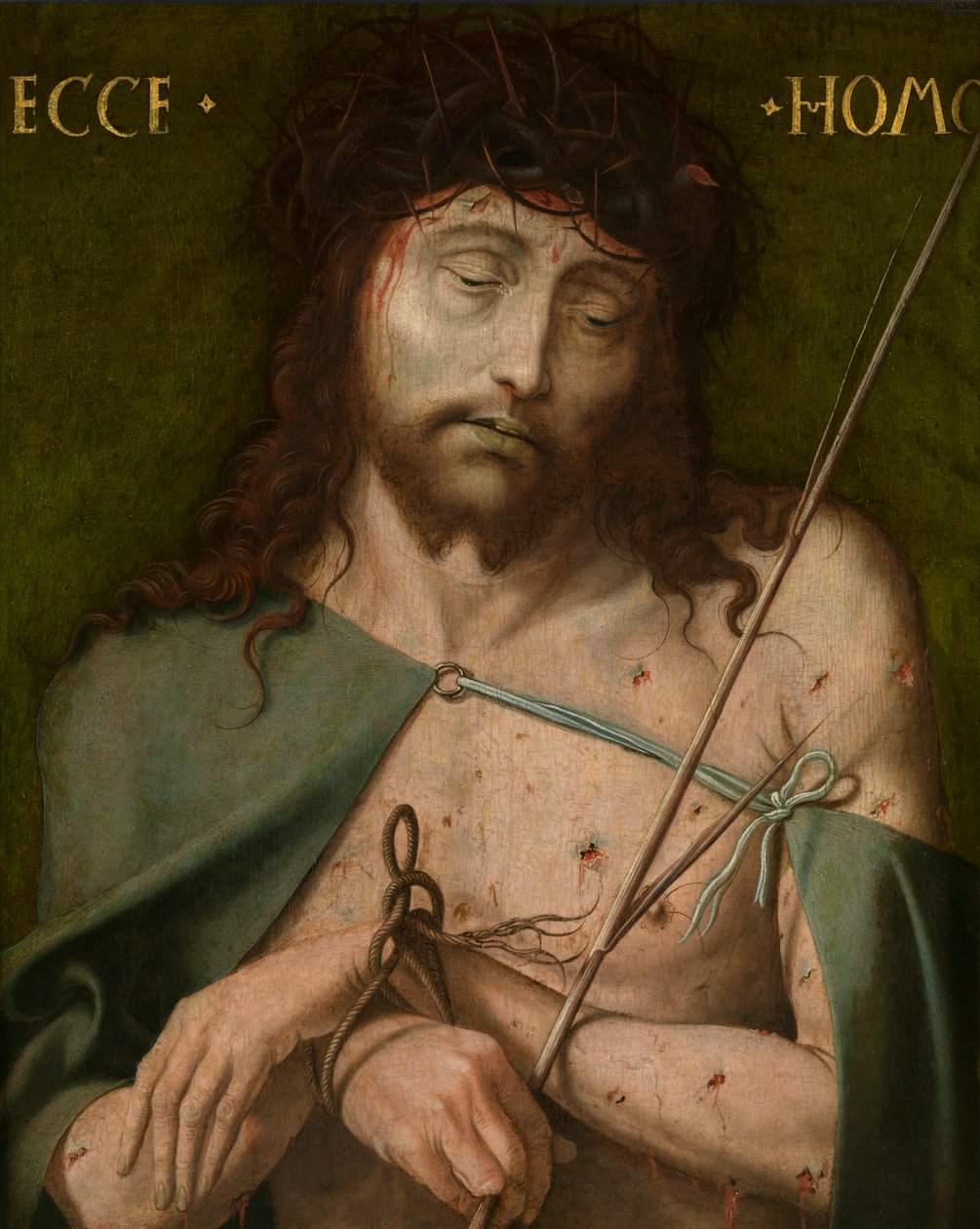 Ecce Homo, primeira metade do século XVI (óleo sobre painel) de School Netherlandish