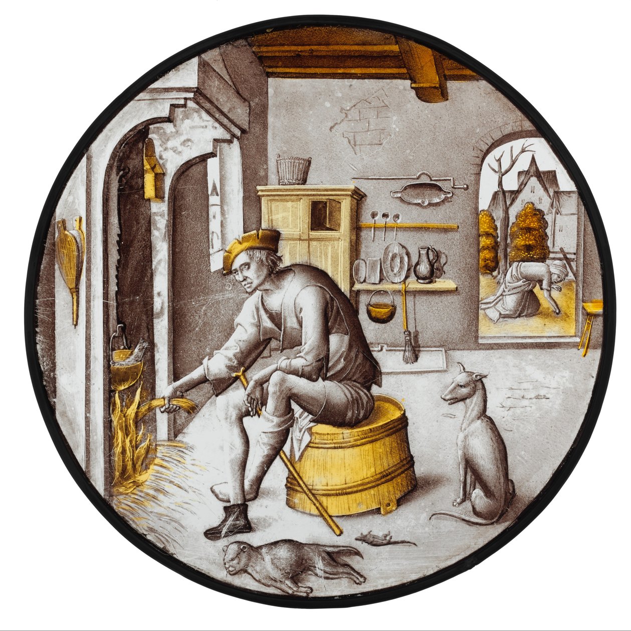Sorgheloos ("Carefree") em Pobreza de School Netherlandish