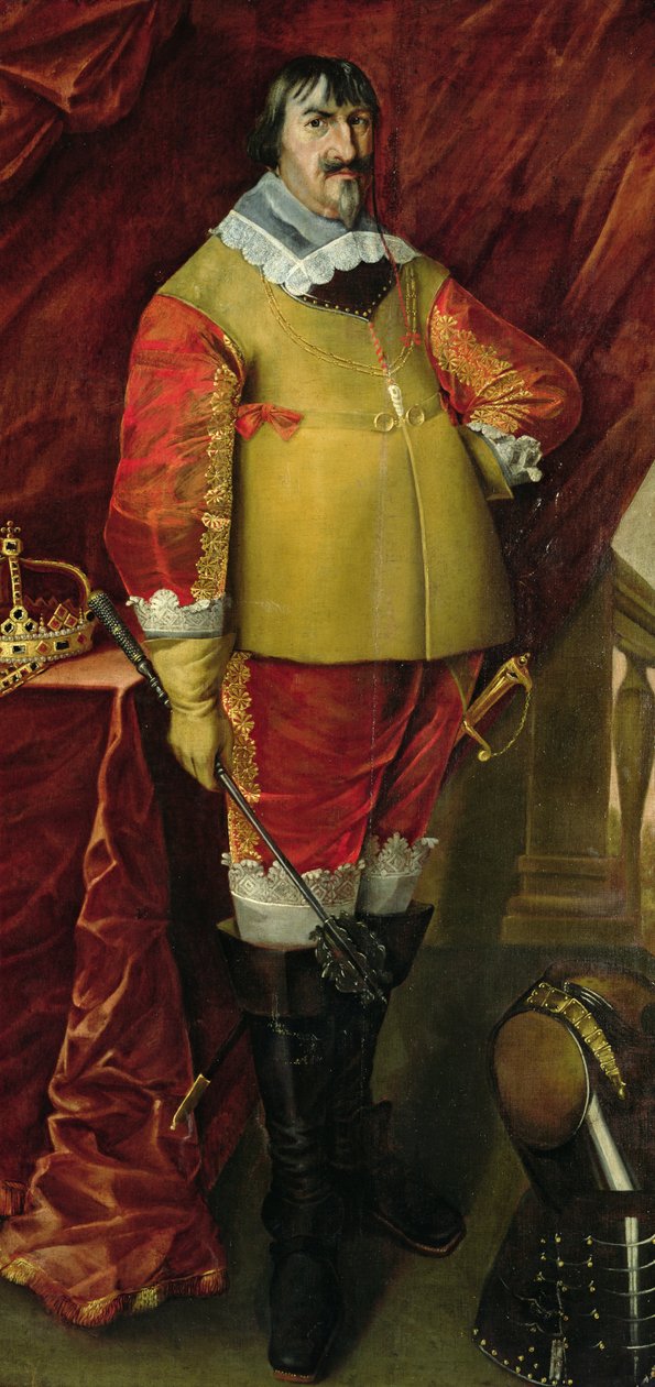 Rei Christian IV (óleo sobre tela) de School Norwegian