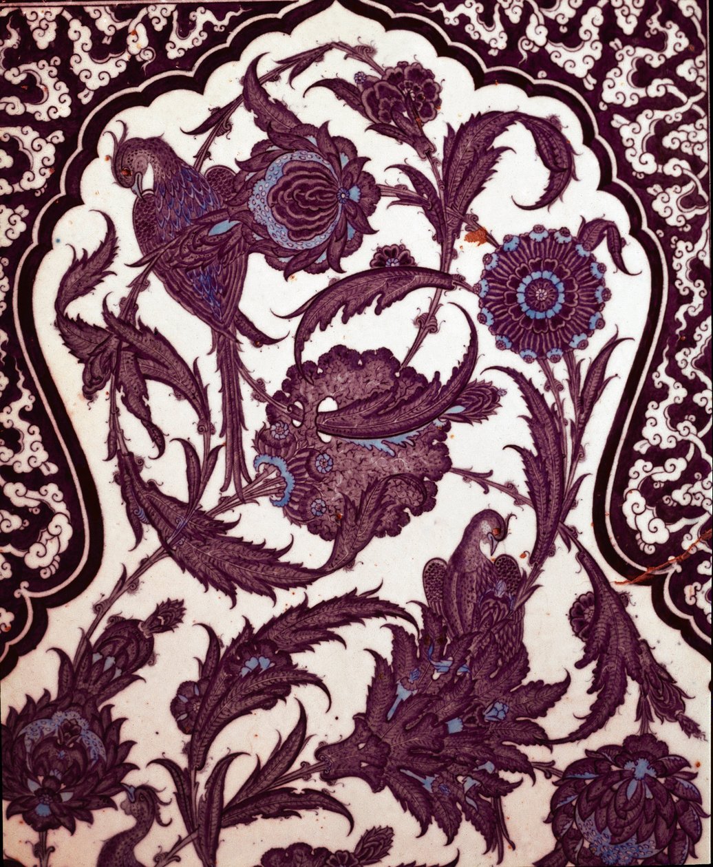 Arte Otomana: Cerâmica de Iznik Decorando o Salão de Circuncisão do Palácio Topkapi em Istambul, Turquia de School Ottoman