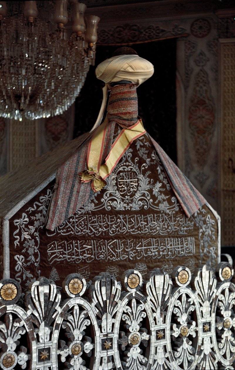 Vista da Tumba de Osman I Gazi (ou Osman Bey) (1258-1326) de School Ottoman