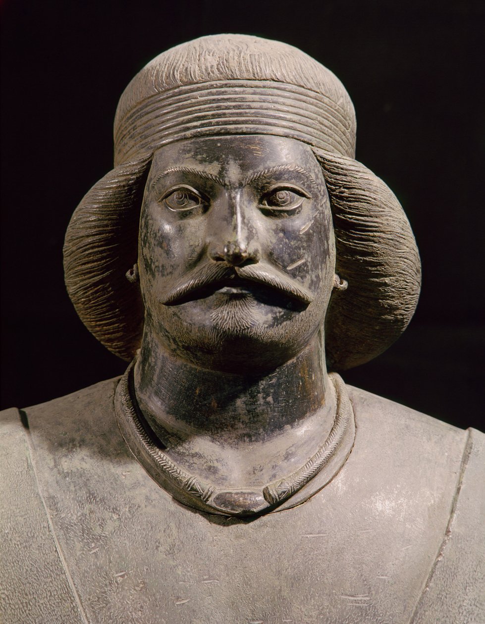 Guerreiro Parthian, de Shami, século 01 d.C. (bronze) (detalhe) de School Parthian