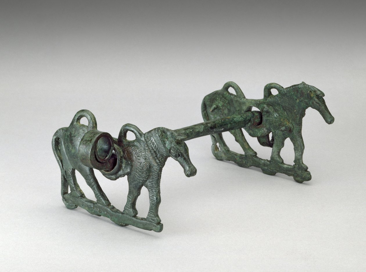 Horse Bit, possivelmente do século IX-7 a.C., Irão (bronze) de School Persian
