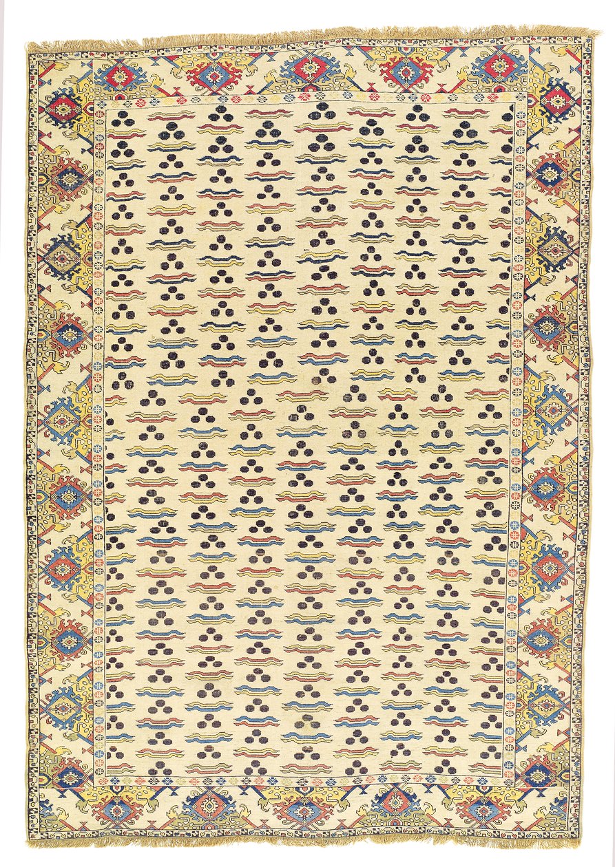 Tapete Tuduc Cintamani, início do século 20 (têxtil) de School Romanian