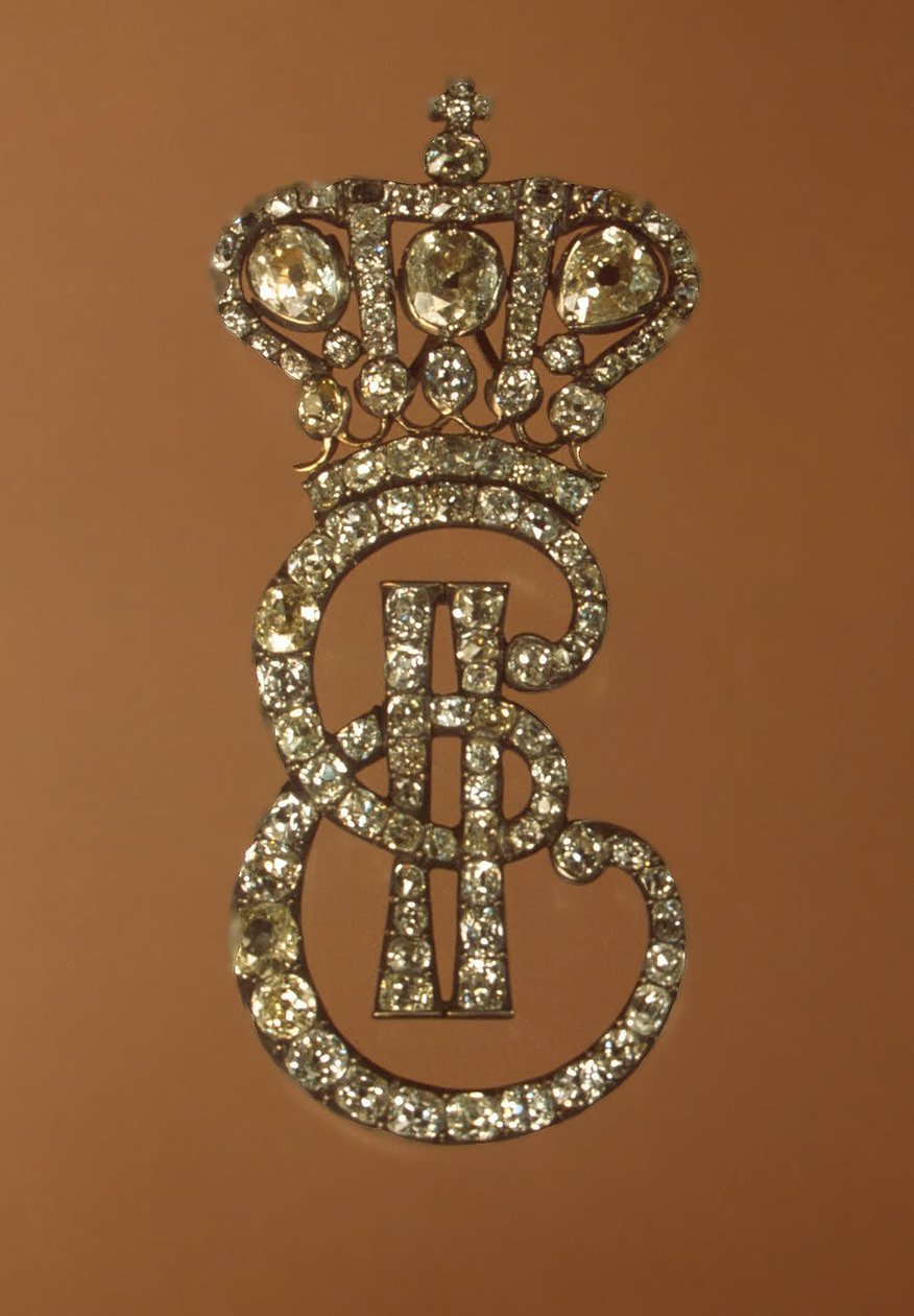 Acessório para uma dama de honra, c.1770-80 (diamante) de School Russian