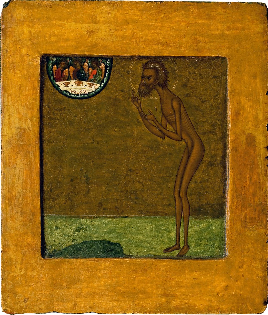 Basílico o Beato ou São Basílio (Vasileia) (1469-1551 ou 1557). Ícone russo anónimo, tempera sobre madeira, finais do século XVI. Arte tradicional de Moscovo. Galeria Estadual Tretyakov, Moscovo. de School Russian