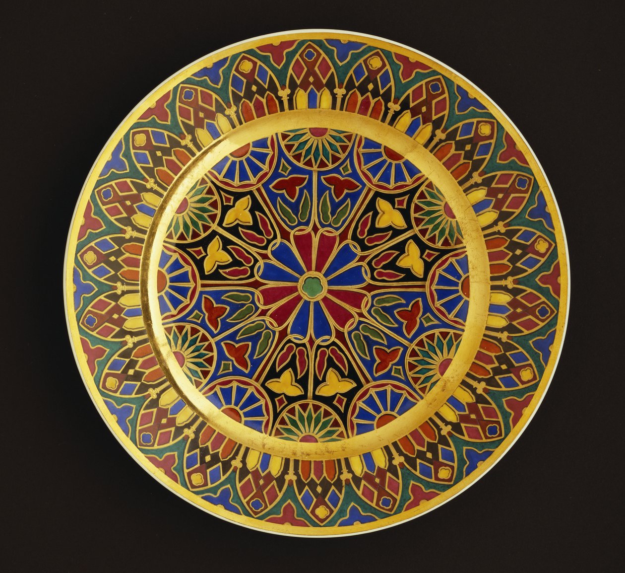 Prato imperial de Nicolau I, Fábrica de Porcelana Imperial, São Petersburgo de School Russian
