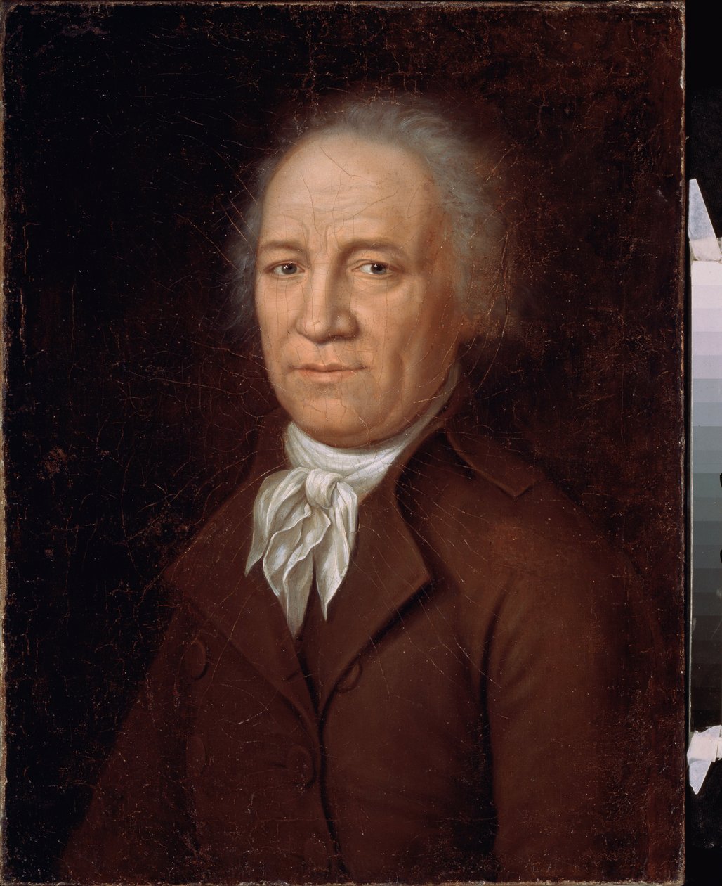 Retrato do agricultor Andrei Bolotov (1738-1833). Pintura de um mestre russo, óleo sobre tela, final do século XVIII. Museu de História do Estado, Moscou. de School Russian