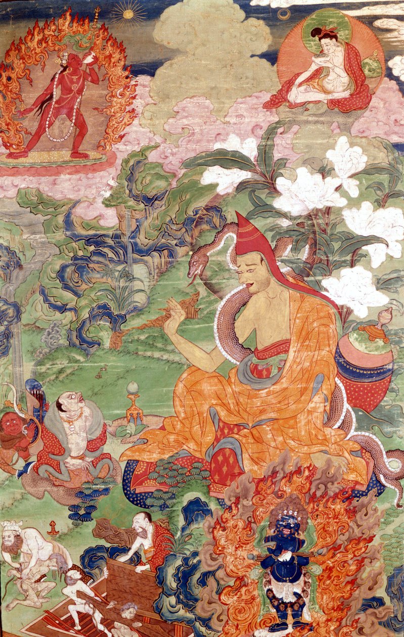 O mágico Abhayakava de Bengala, Thai-Ka tibetano, Musée Guimet, Paris de School Tibetan