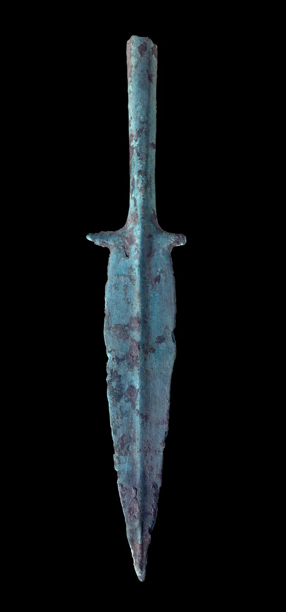 Dongson da Civilização: adaga de bronze. 300 AC-200 DC. Do Vietnã. Paris, Museu Guimet, Museu Nacional de Artes Asiáticas. de School Vietnamese