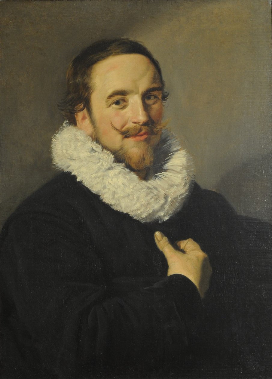 Retrato de um cavalheiro de School of Frans Hals