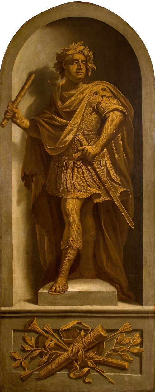 Um Guerreiro, 1710. de School of Godfrey Kneller