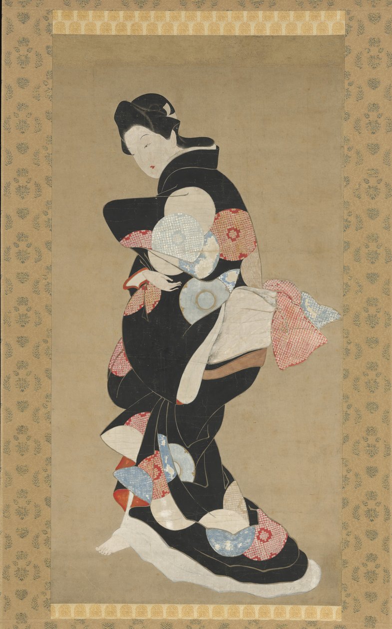Dançarina. de School of Hishikawa Moronobu
