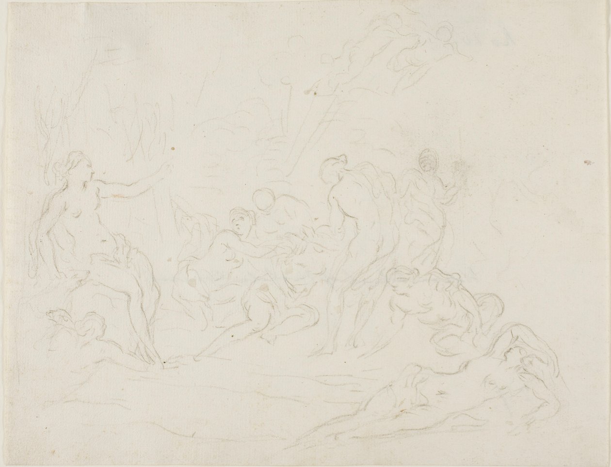 Diana e Calisto de School of Nicolas Poussin