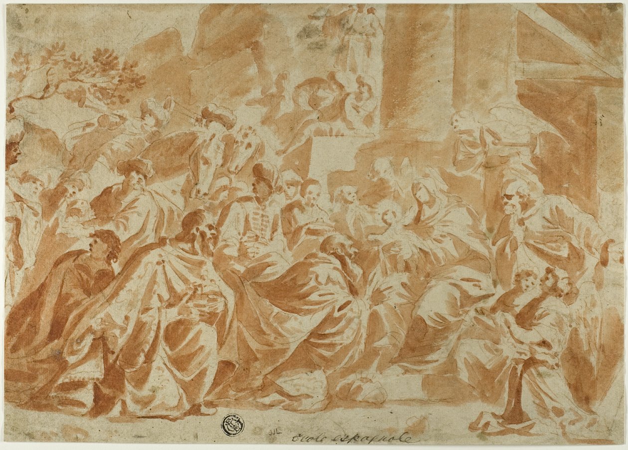 Adoração dos Magos de School of Peter Paul Rubens