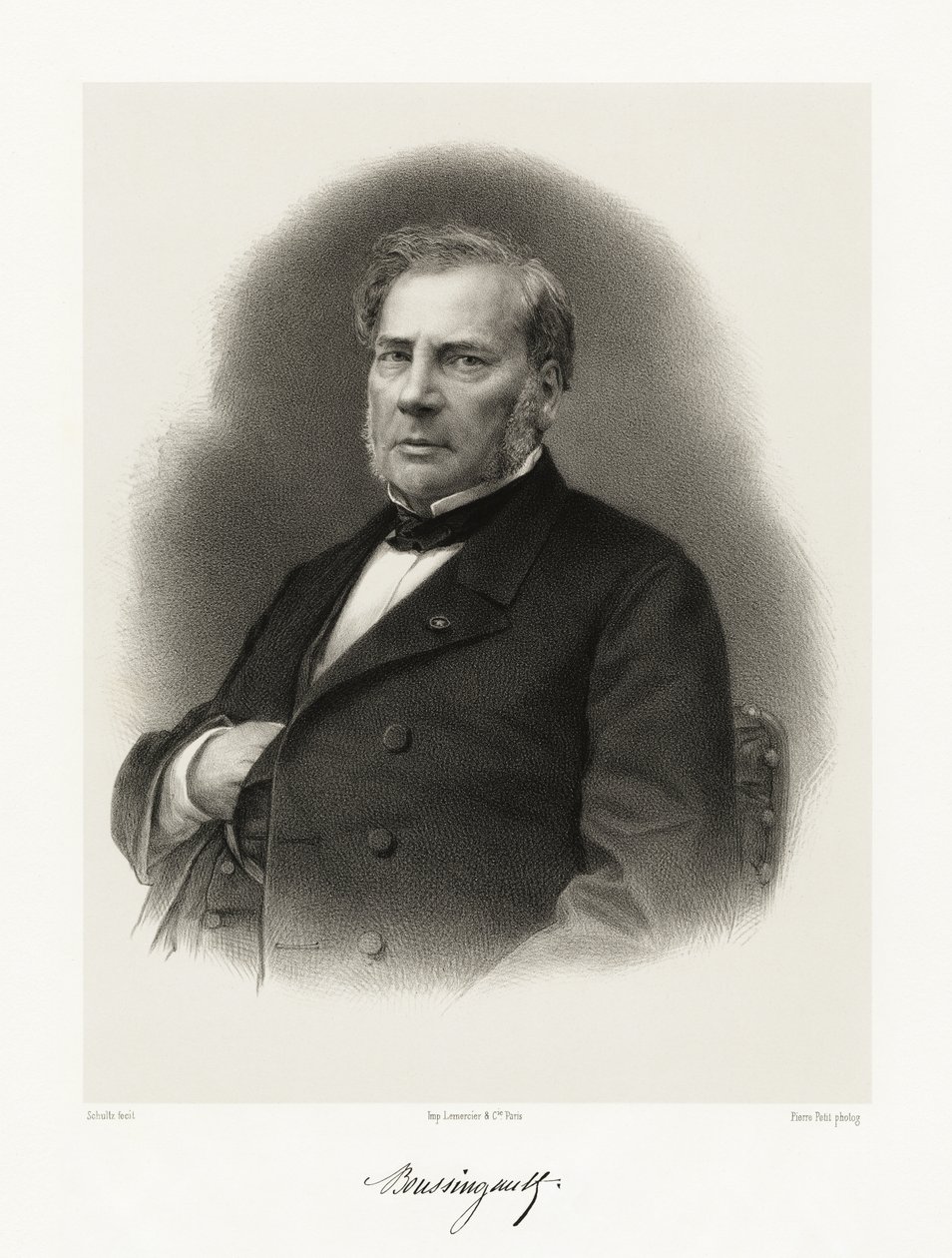 Jean-Baptiste Boussingault, 1865-66 de Schultz