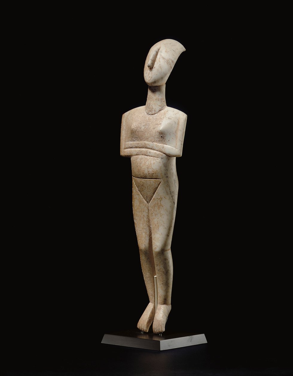 Figura feminina reclinada das Cíclades, nome do Mestre de Schuster, Início das Cíclades II, c.2400 aC de Schuster Master