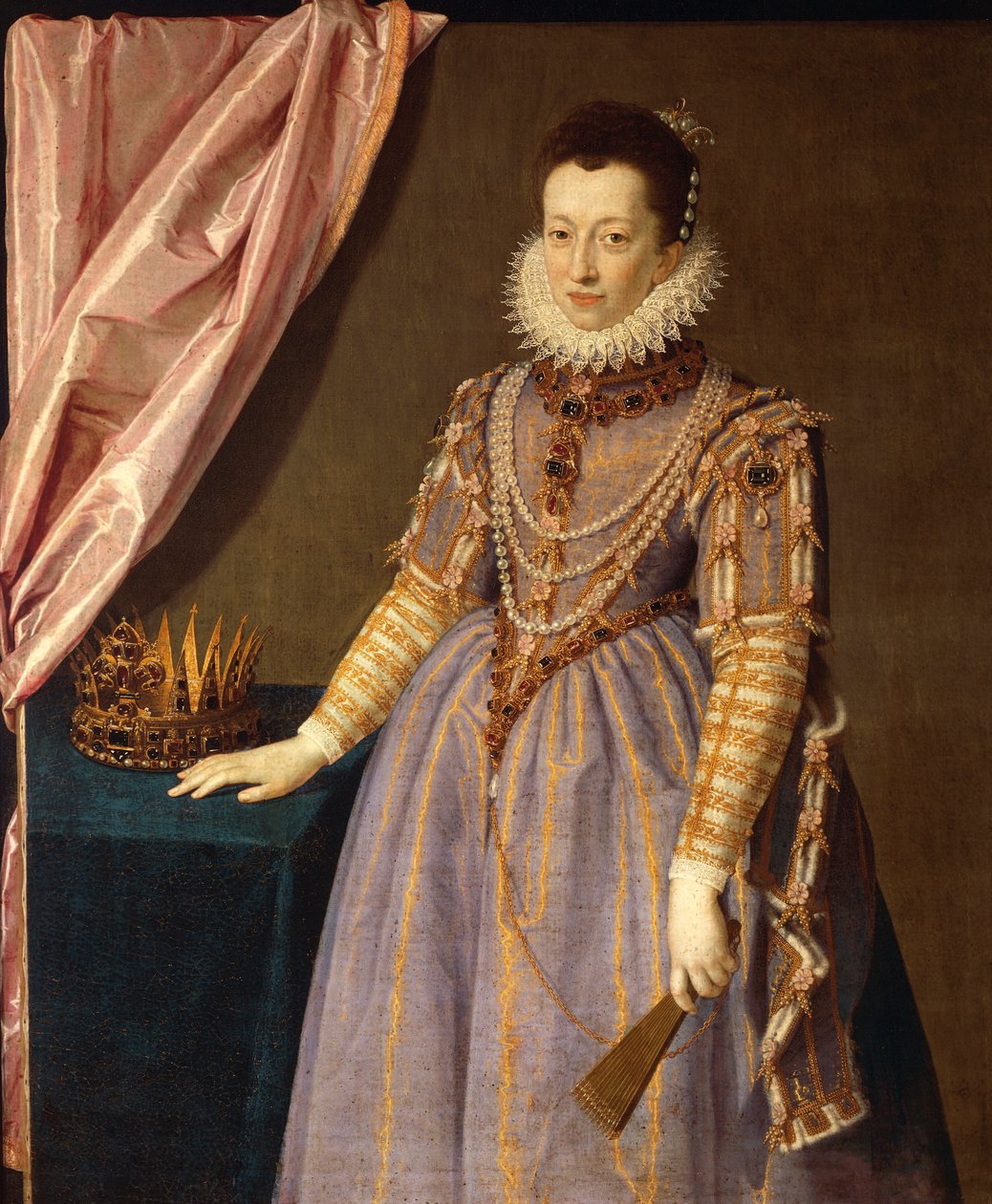 Retrato de Christine de Lorraine, esposa do Grão-Duque Ferdinando I de 