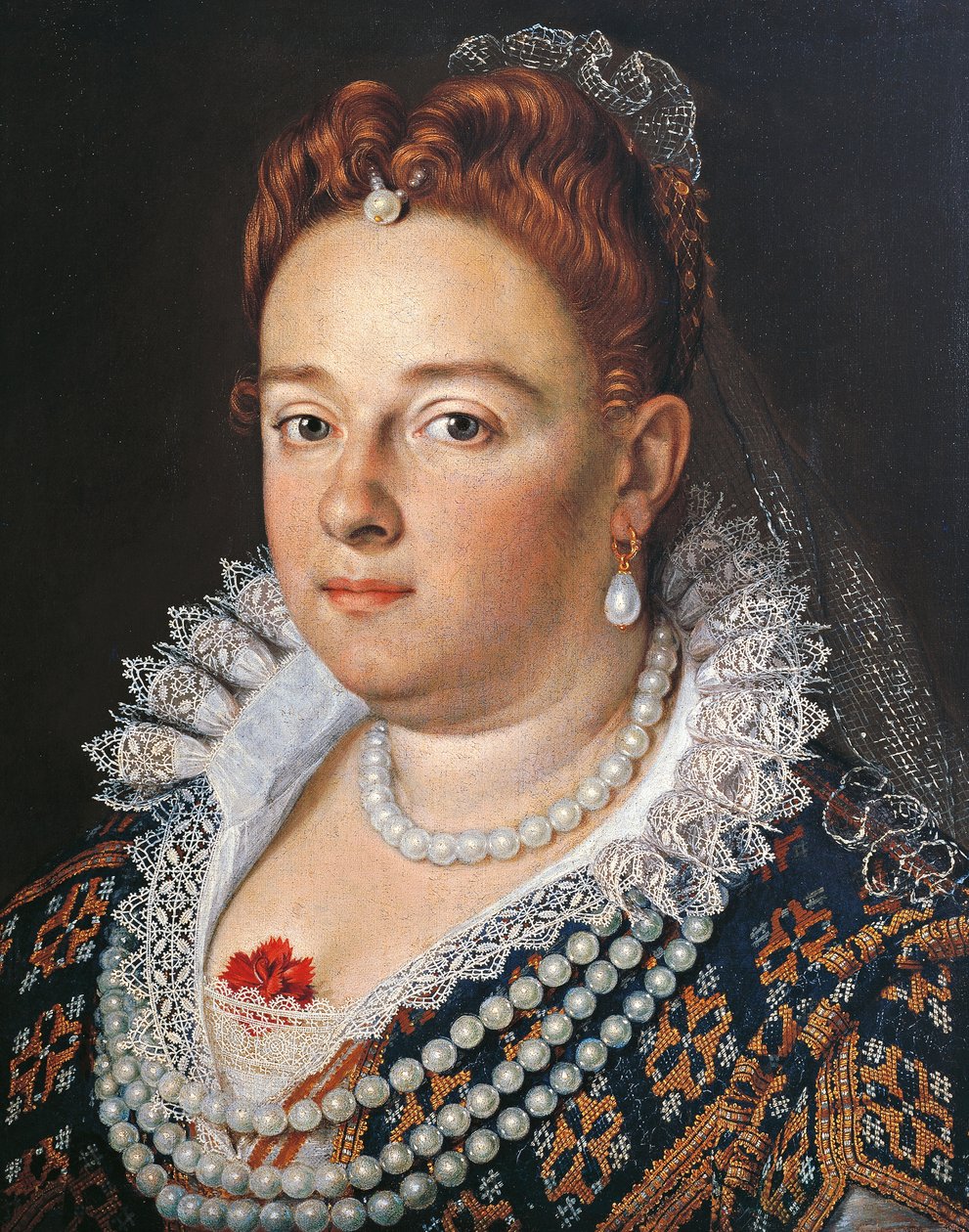 Retrato de Bianca Cappiello esposa de Francesco I de Medici (pintura) de Scipione (1550 98) Pulzone