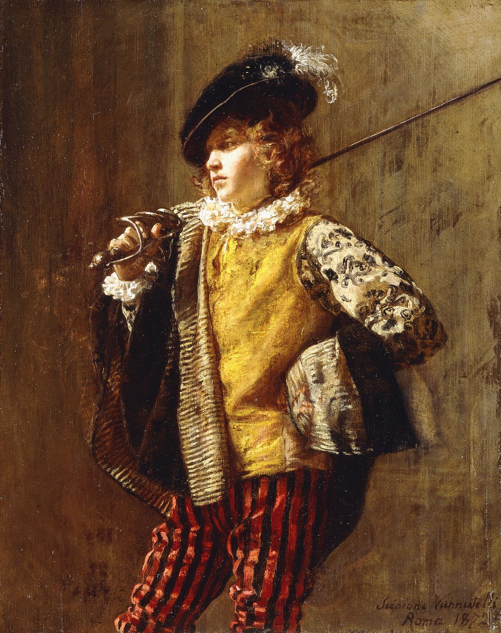 Um cortesão elegante, 1872 de Scipione Vannutelli