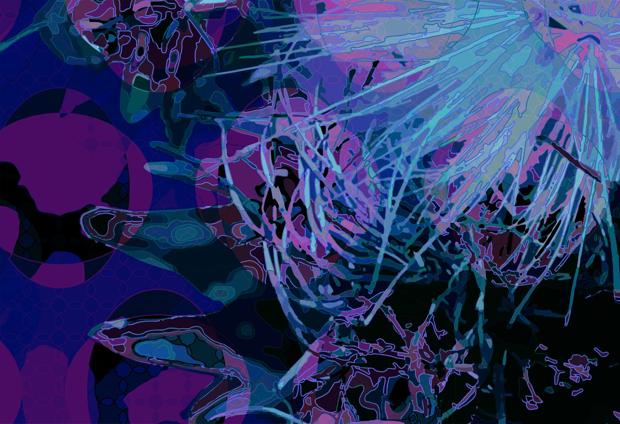 Artichoke_abst_horz3 (digital) de Scott J. Davis
