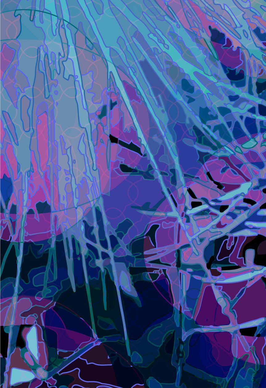 Artichoke_abst_vert3a (digital) de Scott J. Davis